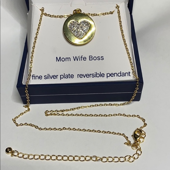 Silverworks Jewelry - SILVERWORKS Necklace “Mom, Wife, Boss”